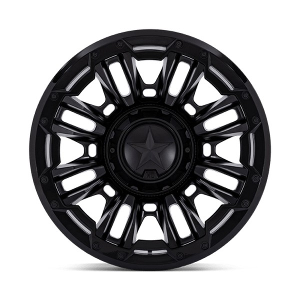 ぴーまん XD XD870 BOMBER MATTE BLACK W/ G-BLK RING 20X9 8X180 ET20 CB124.2